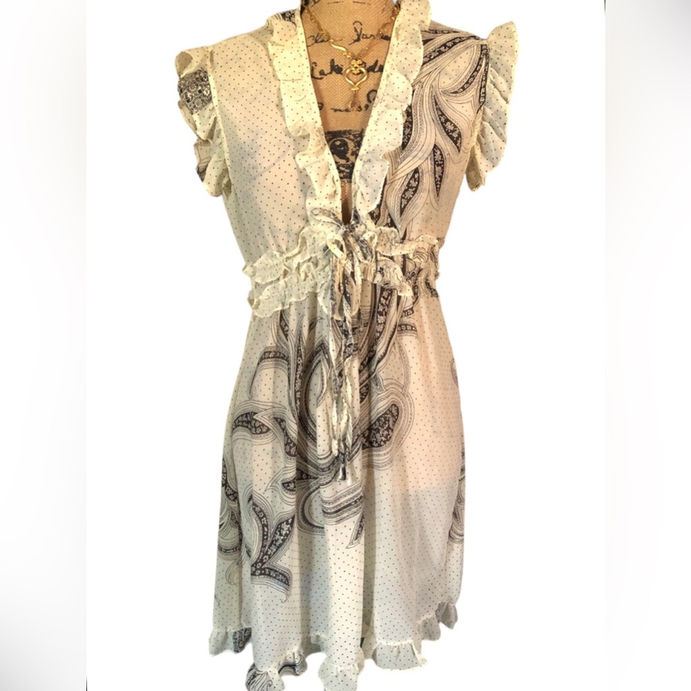 Vintage KARMA Highway VINTAGE Pale Yellow Darling Dress.